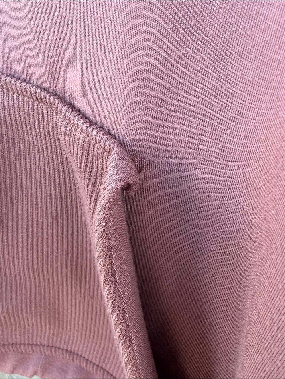 Manifest Offline Magenta Half Zip crop Sweater
